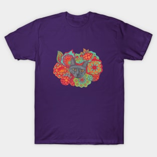 Strange Berry Psychedelic Cat T-Shirt